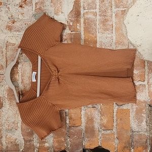 Ribbed Short Sleeve Shirt